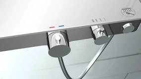 Schutte Ocean complete regendouche inclusief thermostaatkraan en planchet chroom/wit