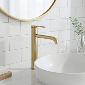 Wastafelkraan Rea Spot Brush Gold High