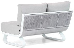 Santika Furniture Santika Corniche Open Bank Rechts - Quick Dry Foam Aluminium Wit