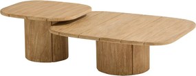 Taste by 4 Seasons Marco lounge hoekbank XL teak LoungebankLoungeset   houtkleur weerbestendig