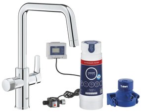 Grohe Blue pure start keukenmengkraan met filterfunctie C-uitloop chroom 30594000