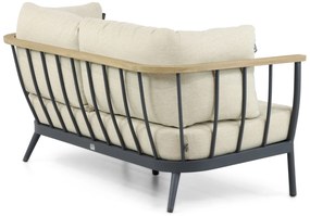 Stoel en Bank Loungeset 4 personen Aluminium/Teak Grijs  Apple Bee Condor