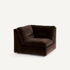 Modulaire 90° hoek in fluweel, GIULIANO