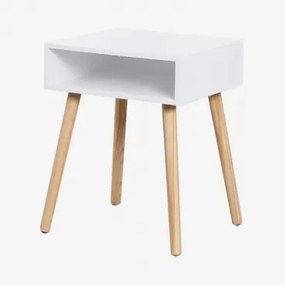 Pack Van 2 Nachtkastjes 40x35 Cm Van Zente Hout Wit - Sklum