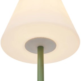 Buiten vloerlamp groen met witte kap IP65 - Virginia Modern E27 Buitenverlichting