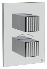 Crosswater Crossbox Limit douchekraan - thermostatisch - geschikt voor 1 functie - chroom LICB1000LBPC