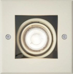 Set van 6 moderne grondspots beige GU10 50mm draai- en kantelbaar IP65 - Oneon