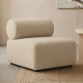 Fauteuil Met Ronde Rugleuning Ivoor