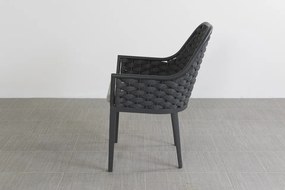 Lucca dark grey/Verona antraciet 220 cm. tuinset - 7-delig