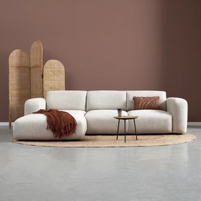 PEPP Interiors Soul Beige Hoekbank Met Chaise Longue Links