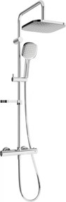 Mexen KX33 opbouwdoucheset met regendouche en thermostaatkraan, chroom - 771503391-00