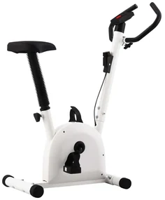 vidaXL Hometrainer met bandweerstand wit