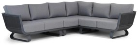 Hoek loungeset 5 personen Rope Grijs  Santika Furniture Santika Corniche