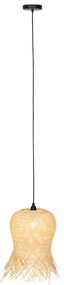 Oosterse buiten hanglamp bamboe IP44 - Carlos