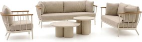 + 15% kassakorting | Stoel-bank loungeset Apple Bee | 6 personen | Loungeset Grijs | Aluminium | Kees Smit Tuinmeubelen