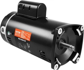 VEVOR 2 HP zwembadpompmotor, 56Y frame, 230 V (7,8 ampère), 3450 tpm, 60 Hz, 1,3 duty-factor, 50 μF/250 V condensator, linksdraaiende vierkante flens vervangende motor