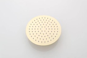 Saniclear Brass inbouwregendouche 20cm met ronde massagejets en plafondarm geborsteld messing - mat goud