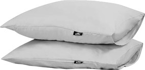 Kussensloop King 2 stuks – 100% katoensatijn – 60×70 – lichtgrijs