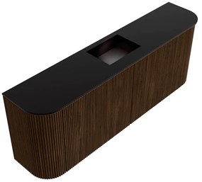 Mondiaz Joya 115cm toiletmeubel ronding links/rechts walnut met wastafel faye midden zonder kraangat urban
