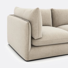 Modulaire 3-zitsbank in gemêleerd polyester, Malo