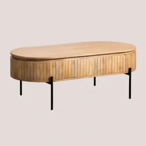 Analis Mangohouten Salontafel Natuurlijk Hout - Sklum
