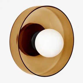 Wandlamp Voor Badkamer Jaxal Gerookt Bruin & Ø25 Cm - Sklum