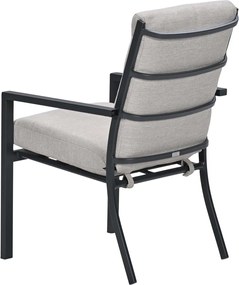 Garden Impressions Senja tuinset 5-delig sandstone - Tulli tuintafel 180x115 cm - light teak vironwood