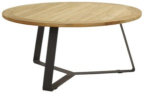 Taste by 4 Seasons Palma eetset naturel met Basso tafel teak blad Ø160 cm * SALE *  Tuinset    beige weerbestendig