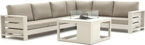 Hoek loungeset Bellagio | 6 personen | Loungeset Beige | Hoekbank Aluminium | Kees Smit Tuinmeubelen