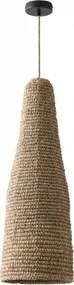 Jessica Hangende Buitenplafondlamp Natuurlijk - Zwart & Ø25 Cm - ↑75 Cm Jessica - Sklum