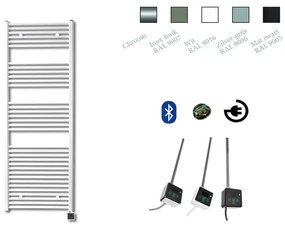 Sanicare Elektrische Design Radiator - 172x45 cm - 920 Watt - bluetooth - thermostaat zwart rechtsonder - wit HRABZ 451720/W