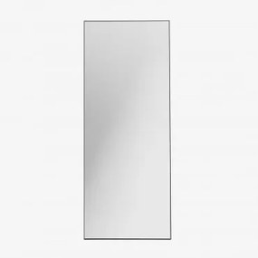 Aluminium staande spiegel (80x200 cm) Zastron Zwart - Sklum