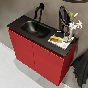 Mondiaz Ture 60cm toiletmeubel fire met wastafel urban links geen kraangat