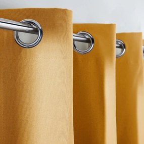 Verduisterend katoenen radiatorgordijn met oogjes Scenario