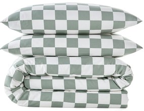 Bedset in katoen, vierkant kussensloop, Miley