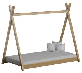 Peuter Natuurlijk Eenpersoons hemelbed - Titus Tipi-stijl voor kinderen Kinderen Peuter Junior 5056231719216 Children's Beds Home, 140x70, Geen Childr