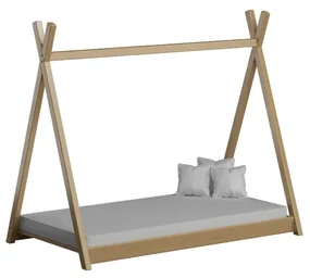Peuter Natuurlijk Eenpersoons hemelbed - Titus Tipi-stijl voor kinderen Kinderen Peuter Junior 5059914021330 Children's Beds Home, 190x90, Matras van