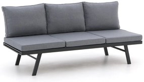 Loungebank Tuin Forza   | Aluminium | 3 personen | Verstelbaar | Tuinbank Grijs | 198cm | Incl. kussens | Kees Smit Tuinmeubelen