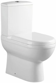 Eastbrook Dura Comfort toiletpot met vortex spoeling back to wall wit glans