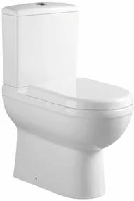 Eastbrook Dura Comfort toiletpot met vortex spoeling back to wall wit glans