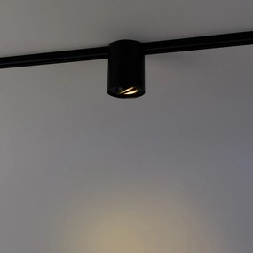 Moderne 1-fase railspot zwart - Iconic Rondoo Up