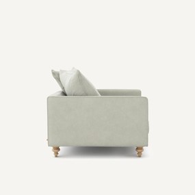 Fauteuil stonewashed fluweel, Lazare