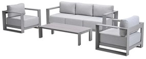 Garden Impressions Malakka loungeset 4 - delig taupe/valley sand