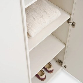 3-deurs kledingkast, 1 met spiegel, garderobe en linnenkast, PARRO