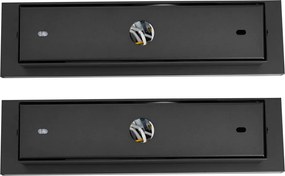 Set van 2 moderne wandlampen zwart verstelbaar met USB-C incl. LED - Modric