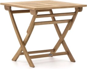 Inklapbare tafel Sunyard | Vierkant | Tuintafel Teakhout | 80x80cm | 2 personen | Kees Smit Tuinmeubelen