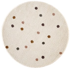 Rond vloerkleed met stippen, Khella