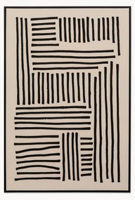 Handbeschilderde canvasdoek Line