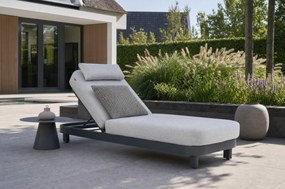 Santika Furniture Santika Nanda Ligbed Aluminium Grijs