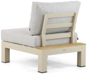 Loungeset 6 personen Aluminium/Teak Taupe Lifestyle Garden Furniture Vittoria